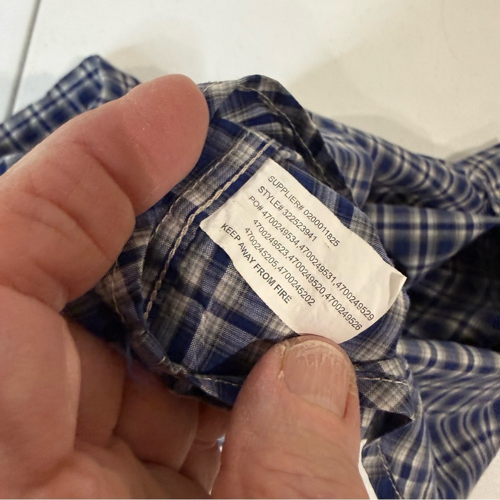 Ralph Lauren Button Down Shirt Long Sleeves Blue Plaid Boy’s Size 4 - Picture 9 of 9
